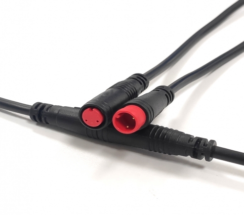 M8 Electric Bike Waterproof Connector Male Female 2pin ip65 Cable Wire Connector